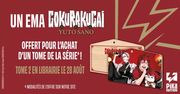 Les éditions Pika célèbrent la sortie du tome 2 de Gokurakugai avec des goodies exclusifs