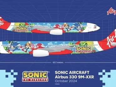 Sonic s'envole avec AirAsia